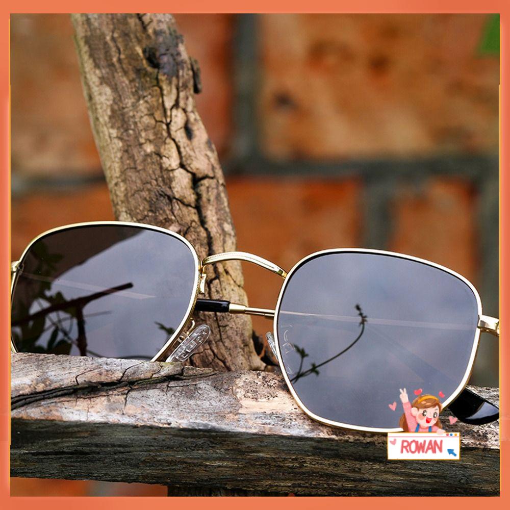 R-flower Hexagon Sunglasses Wanita &amp; Pria UV Protection Shades Kacamata Matahari