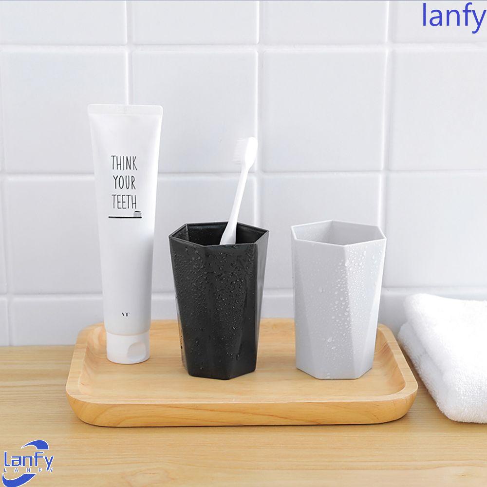 Lanfy Tumbler Kamar Mandi Dapat Digunakan Kembali Untuk Jus Penyimpanan Sehat Dapur C0ffee Mug Perlengkapan Minum Perlengkapan Kamar Mandi Minum Tempat Sikat Gigi