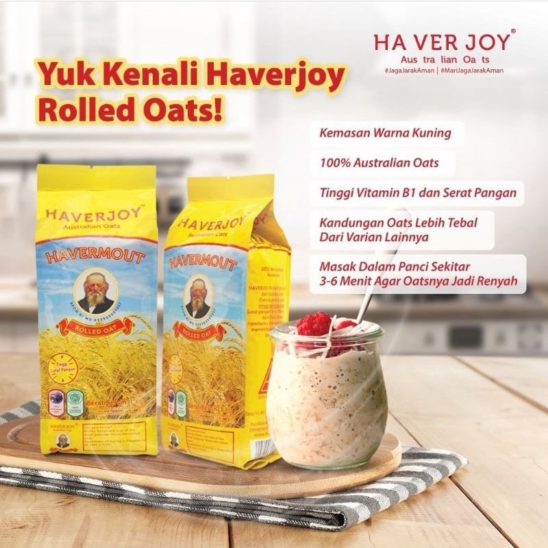 Haverjoy Havermout Australian Rolled Oat Oatmeal 1kg