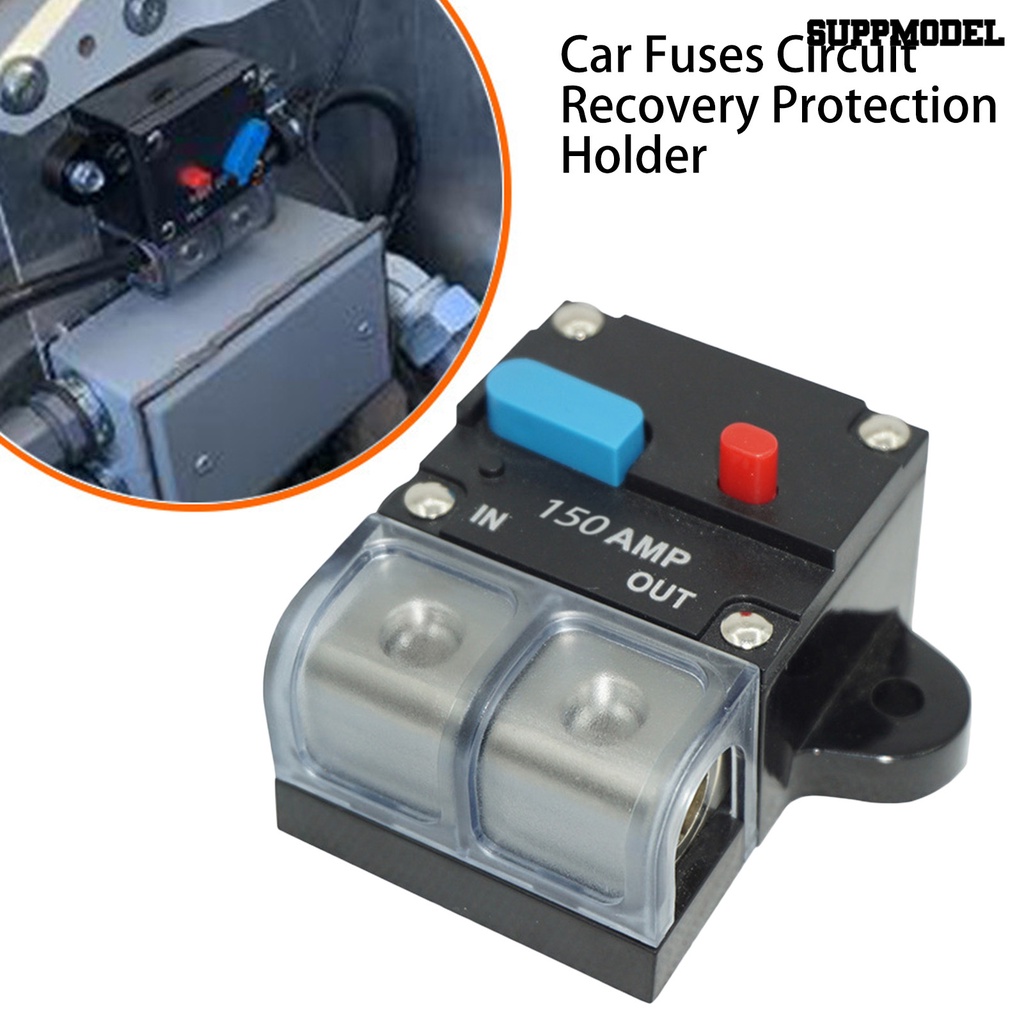 [SM] Sekering Sirkuit-Holder Saklar Tipe Mudah Dipasang Perlindungan Tahan Api Yang Efektif Tahan Panas Kekuatan Tinggi Pemulihan Otomatis Pemutus Arus Aksesori Mobil