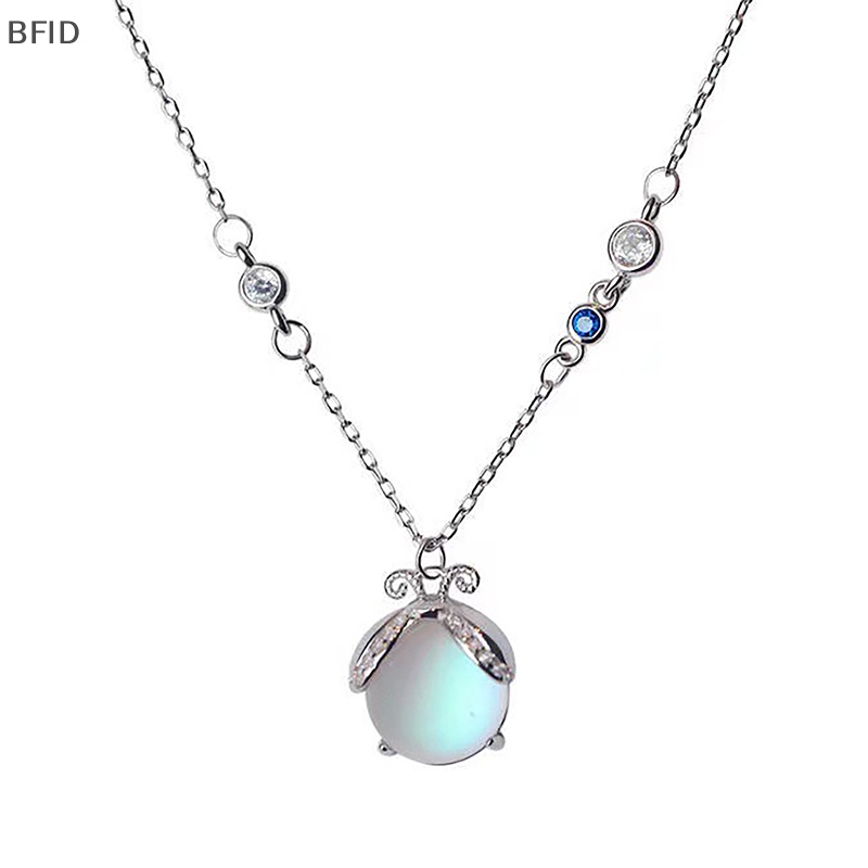 [BFID] Kalung Alloy Kunangkunang Warna Gaya Korea Fashion Warna Silver Vintage Rantai Kristal Rantai Klavikula Untuk Wanita Perhiasan Pesta [ID]