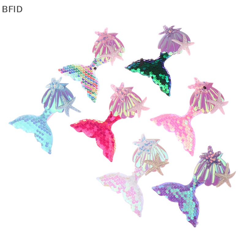 [BFID] Jepit Rambut Mermaid Princess Lucu Baru Anak Perempuan Hair Clip Bows Barrettes [ID]