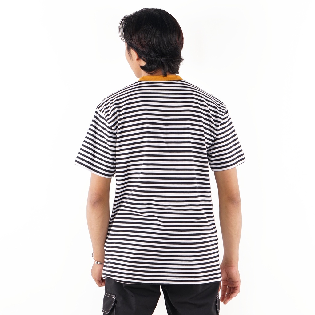 KAOS STRIPE GARIS  FRIDAY KILLER | KOZIAK BLACK OCHRE