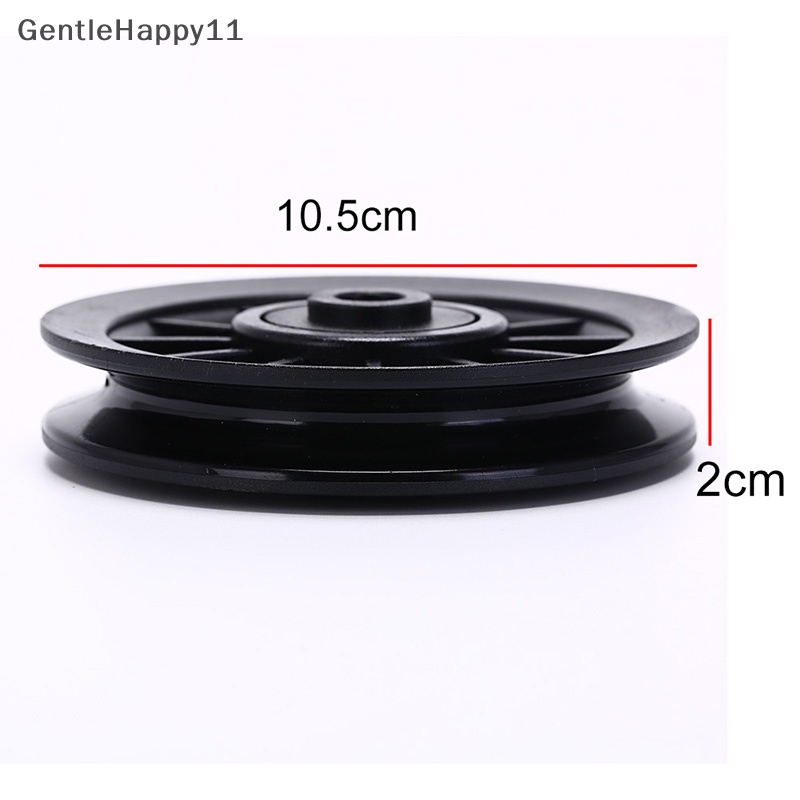 Gentlehappy 1pc 105mm Bantalan pulley Roda Kabel Peralatan gym part wearproof Kabel Roda Bearing Pulley 105mm Hitam Peralatan Gym Part Wearproof Pulley Bearing Universal 105mm W