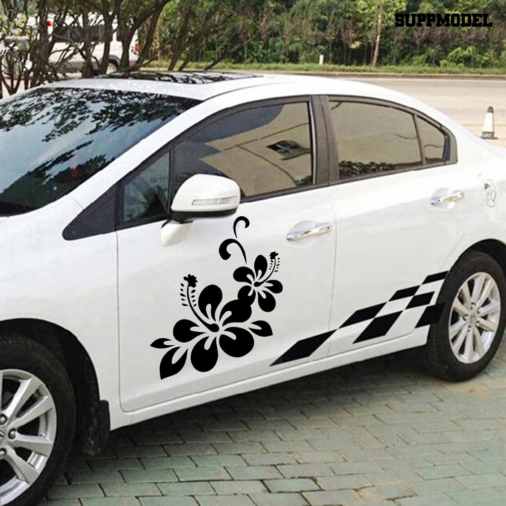 [SM]Flower Floral Auto Decal Sticker Perekat Diri Dekorasi Jendela Body Mobil