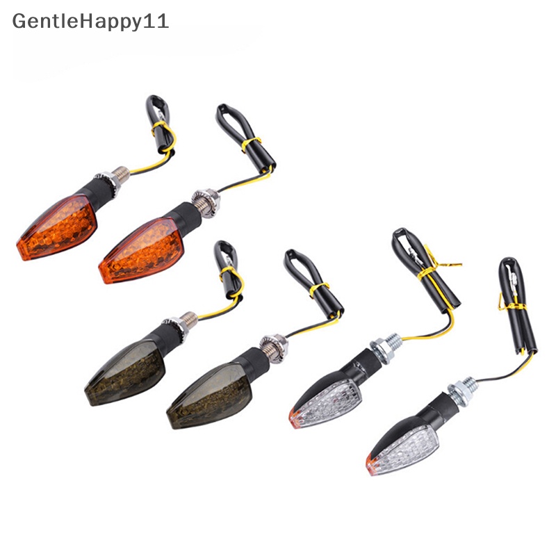 Gentlehappy 14LED Lampu Sein Sepeda Motor Amber Light Indikator Universal 12V id