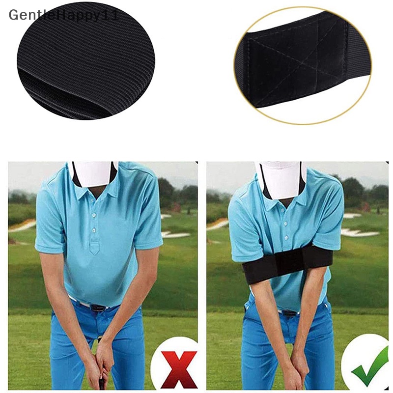 Gentlehappy Professional Elastic Golf Swing Trainer Arm Belt Alat Bantu Latihan Keselarasan Gerakan id