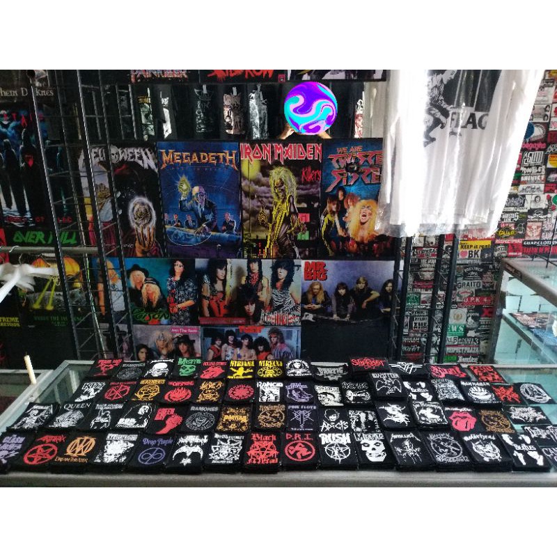 Bordir Emblem Patch Kecil Band Rock Metal Punkbisa pesan satuan