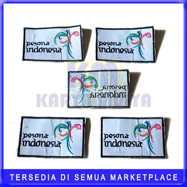 Bordir Bordir Logo Wonderful Indonesia - Bordir Emblem Pesona Indonesia - KMbisa pesan satuan