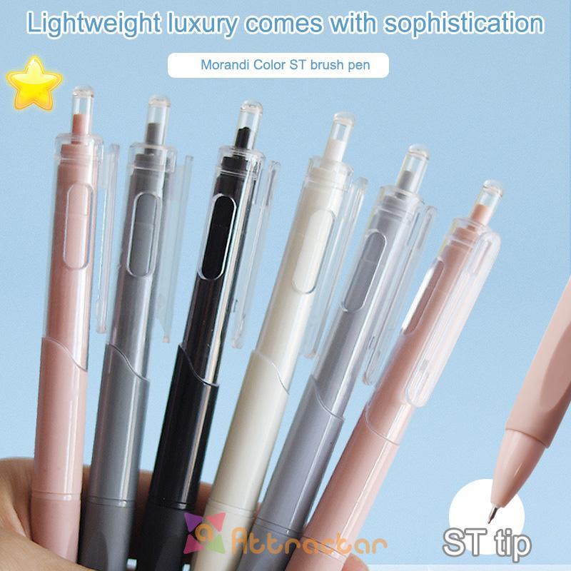 

✨In Stock Pulpen Tinta Gel Hitam 0.5mm Retractable Portable Untuk Pelajar-AT