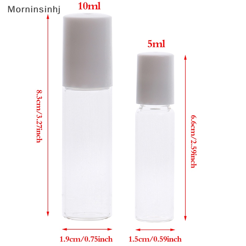 Mornin 5ml/10ml Botol Roller Kosong Botol Kaca Kosmetik Isi Ulang id