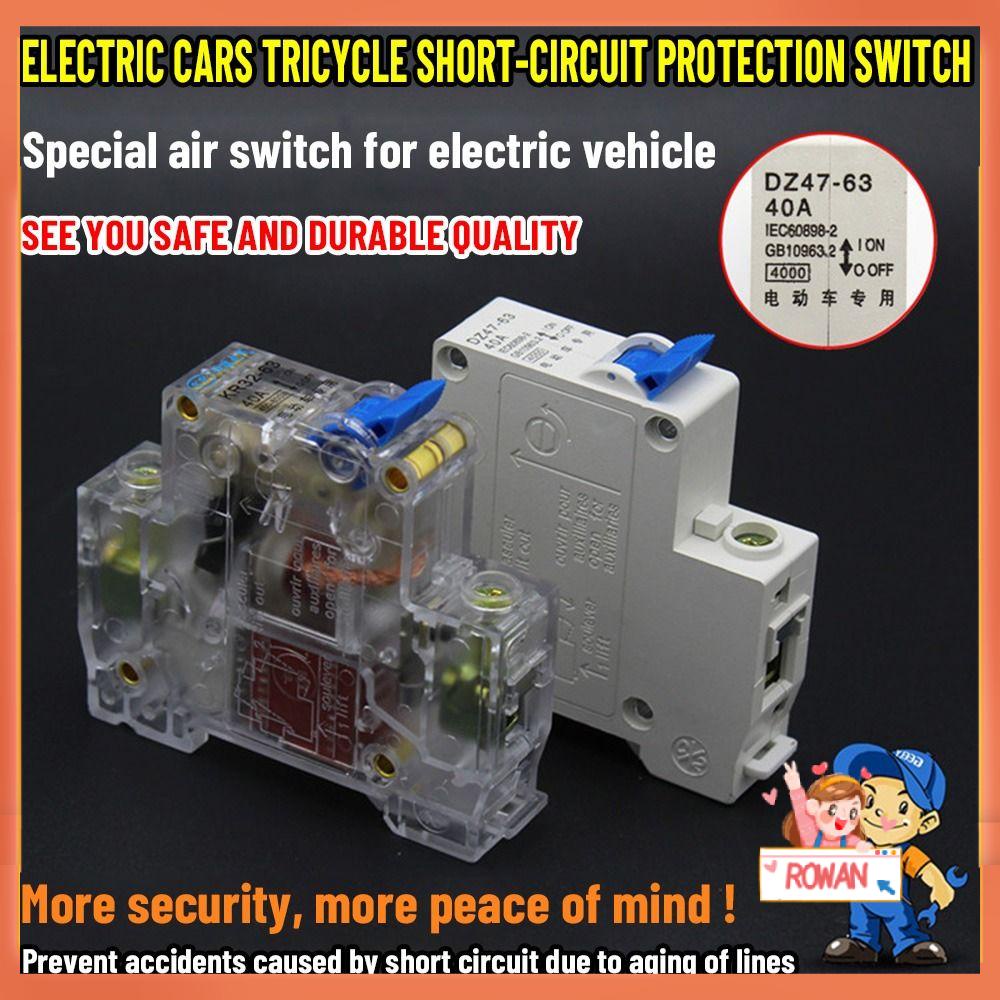 Pemutus Kendaraan Listrik 3model 40A150A Kosong Full Tembaga Air Switch Protection