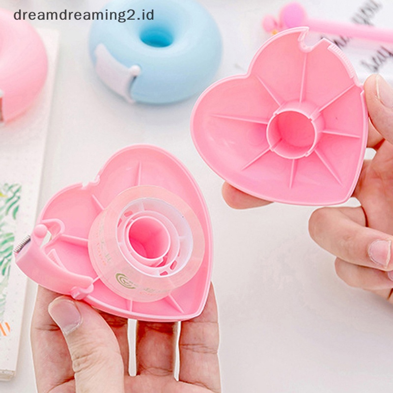 (drea) 1pc Pemotong Dispenser Tape Bentuk Hati Donat Untuk Tape Eyelash Extension //