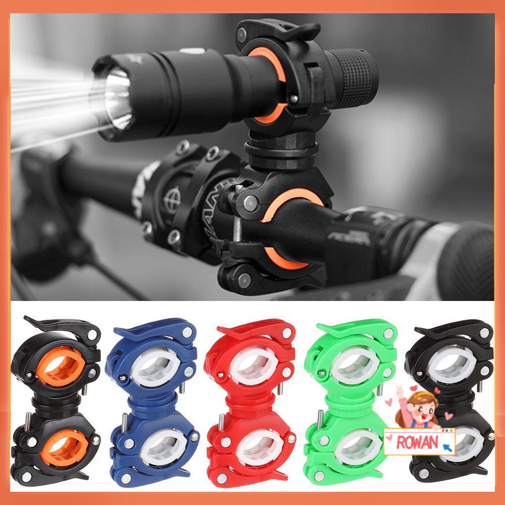 R-FLOWER Dudukan Lampu Sepeda Klip Bersepeda Klip Lampu Depan Clip 360r Swivel Torch Bracket