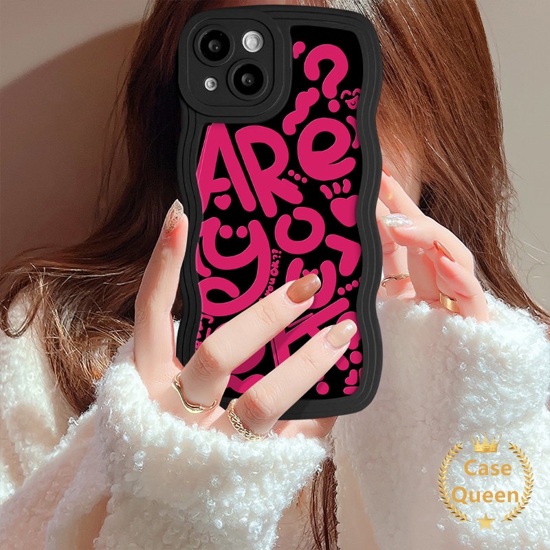 Ins Art Zebra Pattern Case Untuk Infinix Hot10 11 9 12 Bermain Cerdas5 6 Plus Panas10 11s 10S 10S 10S NFC 9 10 Lite 10T Note8 Graffiti Fashion Rose Red Huruf Inggris Wavy Edge Soft Cover