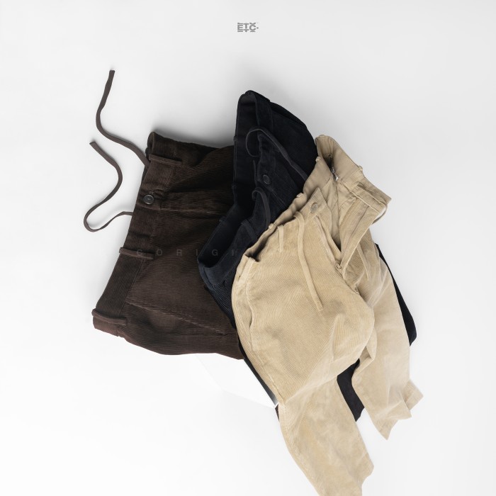 UNQL Smart Ankle Pants Corduroy