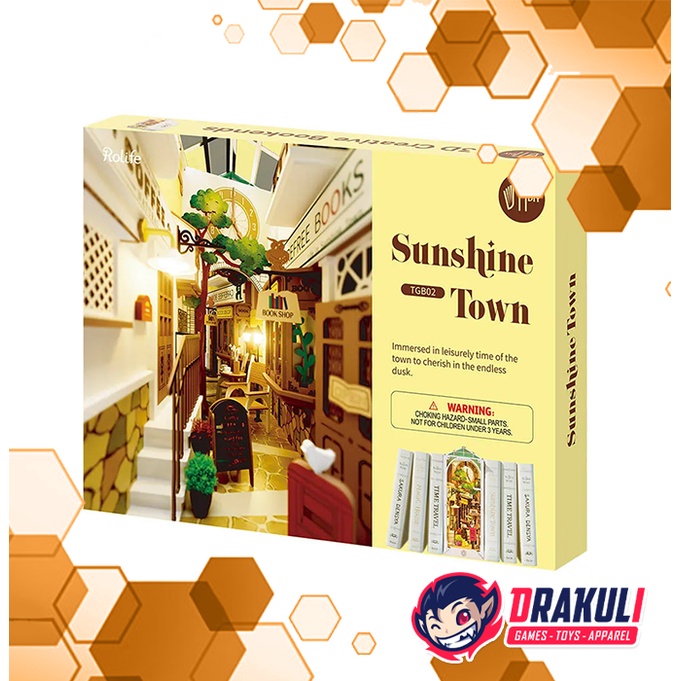 Toys Rolife Sunshine Town House Book Nook TGB02