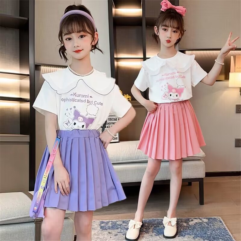 SETELAN SET BAJU ROK KUROMI IMPOR ANAK GADIS