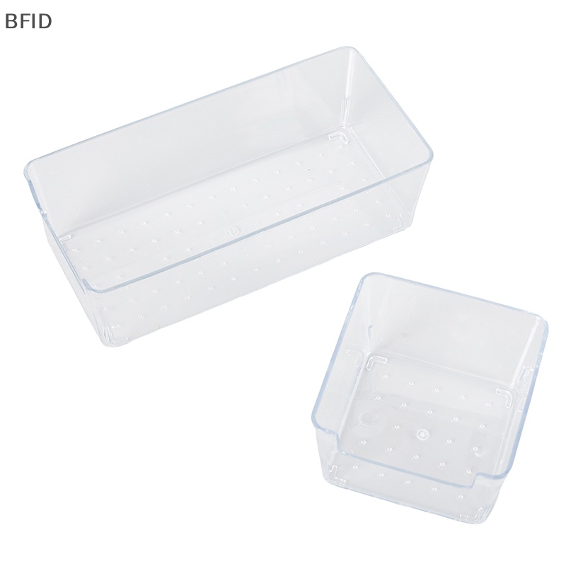 [BFID] Kotak Penyimpanan Akrilik Transparan Desktop Organizer Kapasitas Besar Stiker Box Subpaket Tempat Desktop Stationery Storage Box [ID]