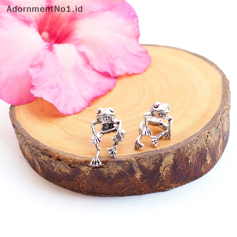 [AdornmentNo1] 1pasang anting kodok gotik untuk wanita gadis Fashion Vintage Ear Studs estetik Y2k perhiasan aksesoris