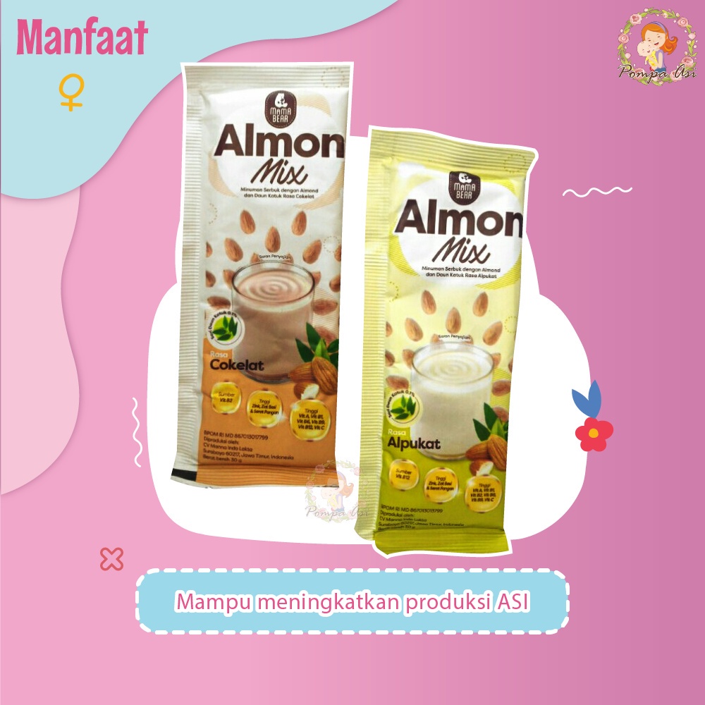 MamaBear Almon Milk / Asi Booster Pelancar Asi Susu Almond