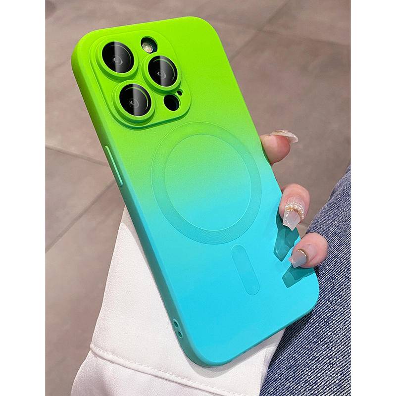 IPHONE Deluxe Edition Fashion Shockproof Case Untuk iPhone13 12 11 Pro MAX Gradient Silicone Case Anti Bentur Case Untuk iPhone13 iPhone12 iPhone11
