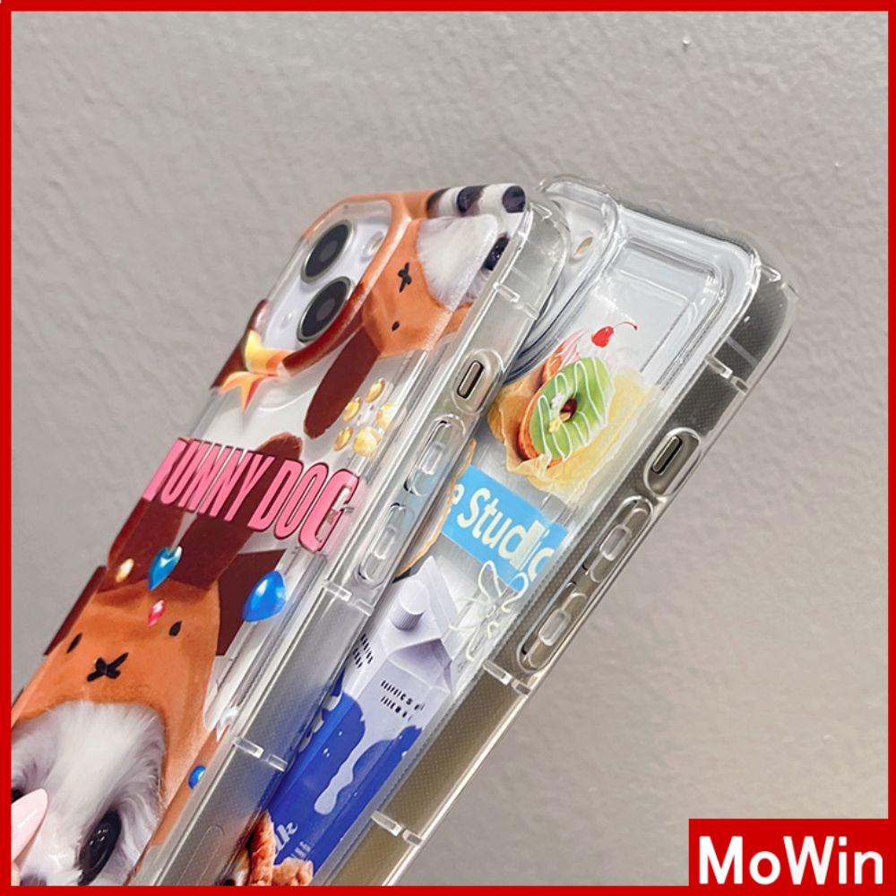 Case iPhone 14 Pro max iPhone Case Bingkai Foto Airbag TPU Lembut Transparan Shockproof Perlindungan Lucu Kucing Kucing Anjing Kompatibel dengan iPhone 13 Pro max 12 Pro Max 11 xr xs max 7 8Plus