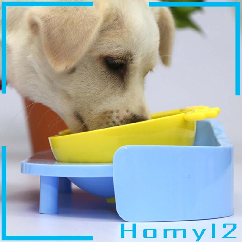 [HOMYL2] Mangkuk Kucing Ganda Untuk Makanan Dan Air Elevated Tilted Food Container Dog Bowls