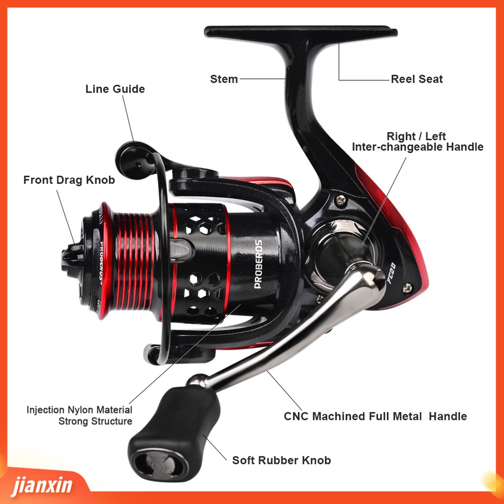 (In Stock) PROBEROS Spinning Reel 3BB 11KG KN 5.1:1 Ultra-light Halus High-speed Metal Long Casting Sea Fishing Wheel Alat Pancing