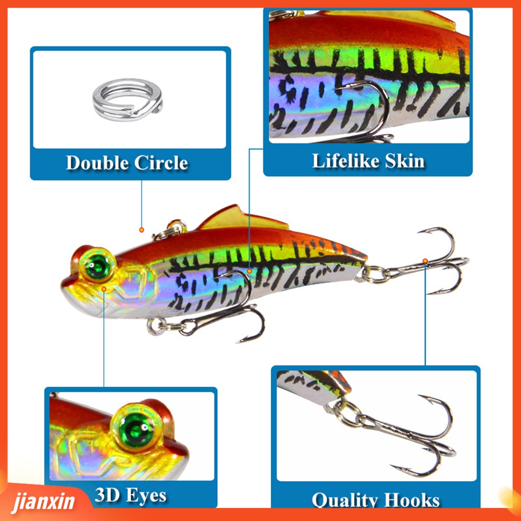 (In Stock) 6.5CM /12.5G Umpan Pancing Kokoh Tenggelam Instalasi Mudah Digunakan Kembali Buatan Memancing Umpan Untuk Penggemar Memancing