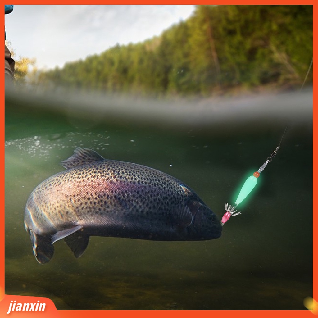 (In Stock) 7g /140mm Luminous Cuttlefish Sleeve 8cakar Ringan Anti Karat Cumi Jig Hook Aksesori Memancing