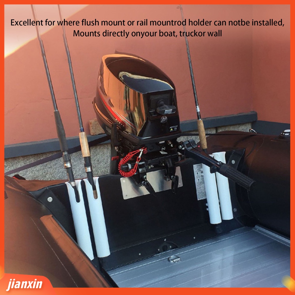 (In Stock) Holder Pancing Tanpa Bor Mudah Dipasang Braket Tabung Tiang Pancing Dudukan Perekat Anti Air Untuk Rumah