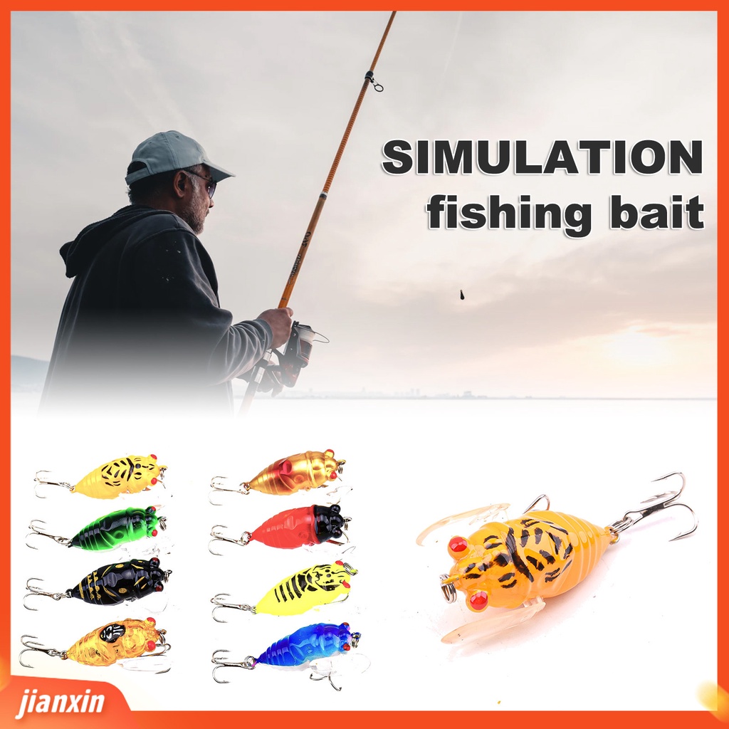 (In Stock) 4cm 6.4g Umpan Pancing Bionic Menarik Ringan Serangga Atas Air Engkol Umpan Umpan Palsu Untuk Angling