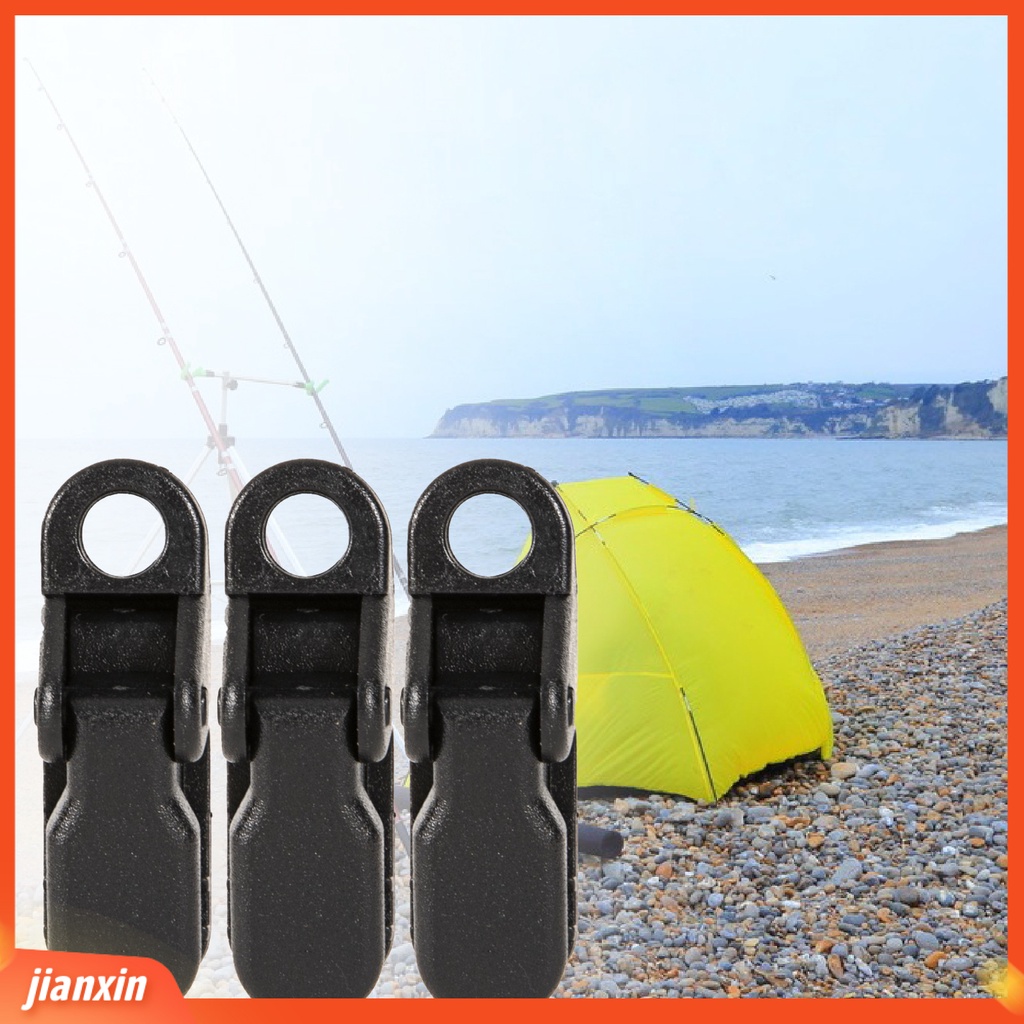 (In Stock) 10Pcs Gesper Tenda Camping Outdoor Terpal Klip Memancing Aksesoris