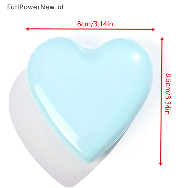 Power Mini Portable Lipat Compact Heart Pocket Sikat Rambut Cermin Styling Aksesoris ID