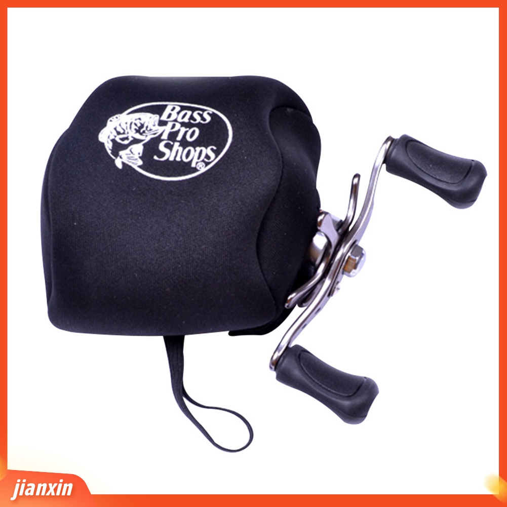 (In Stock) Sarung Pelindung Gulungan Pancing Elastis Cover Pouch Portable Nylon Storage Bag