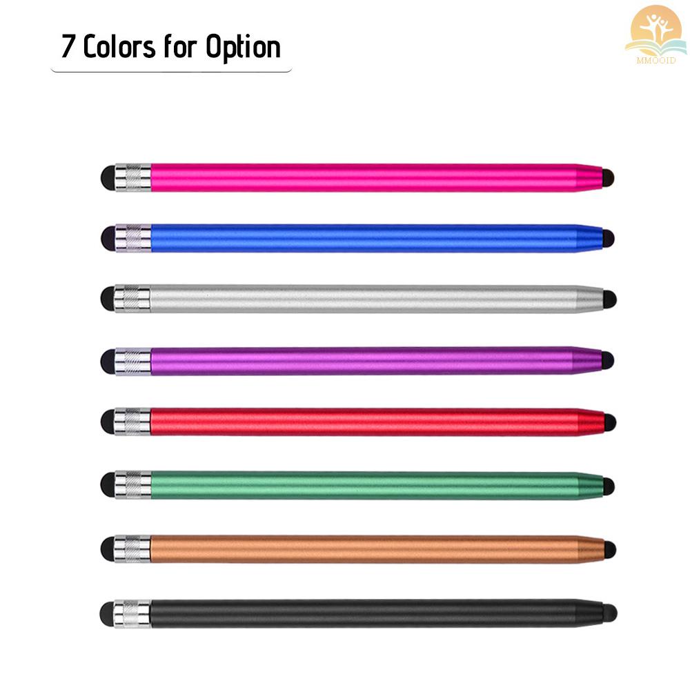 In Stock 2in1 Pen Stylus Touchscreen Universal Untuk Semua Tablet Touchscreen Handphone Dengan 8tips Karet Lembut Extra Tergantikan 4pcs 2Black/2Silver