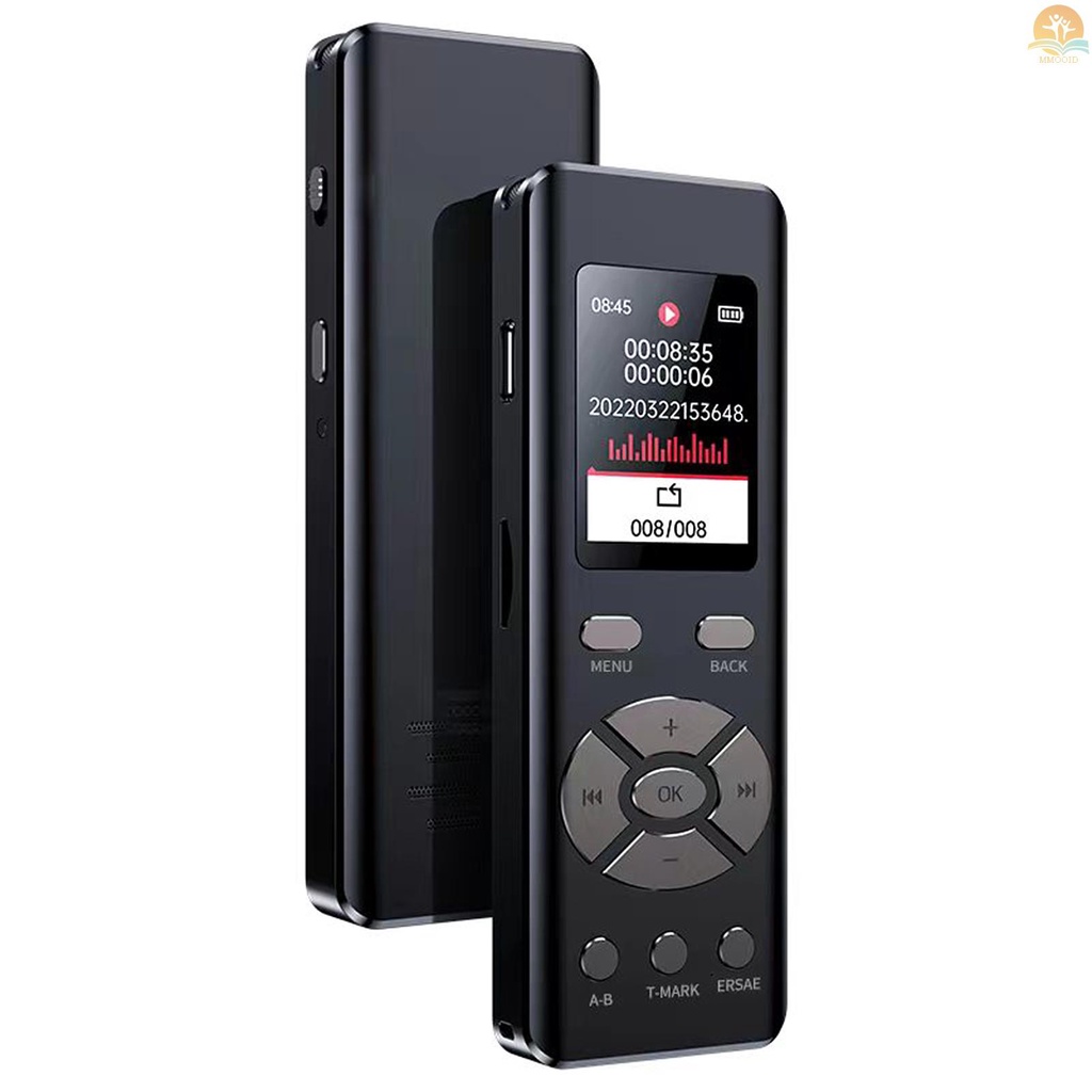 In Stock Perekam Suara Pengurangan Kebisingan Cerdas Dengan Mikrofon High-fidelity A-B Loop Playback MP3 2-Channel Rekaman Stereo Perekam Audio Digital Untuk Guru Siswa Jurnal