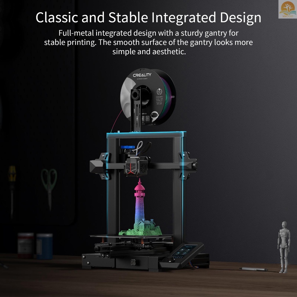 In Stock Creality 3D Ender-3 V2 Neo Desktop 3D Printer FDM Mesin Cetak 3D Dengan 220*220*250mm Build Volume CR Sentuh Auto Leveling Full Metal Extruder Flexible Magnetic Platfo