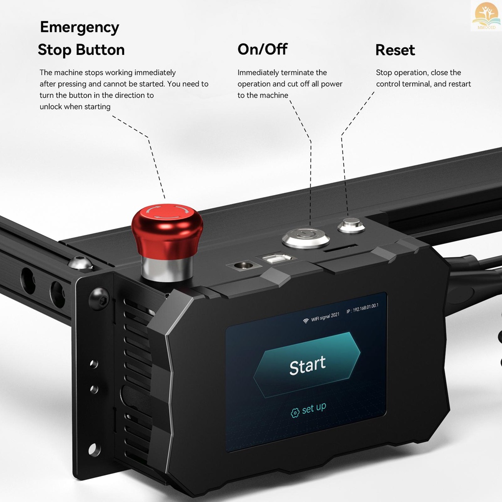 In Stock ATOMSTACK A5 M50 PRO Desktop DIY Mesin Pemotong Ukir Laser CNC Dengan Area Ukiran 410x400mm Tetap-Fokus Laser Ultra-Halus Dengan Dukungan Perlindungan Mata Offline Engravi