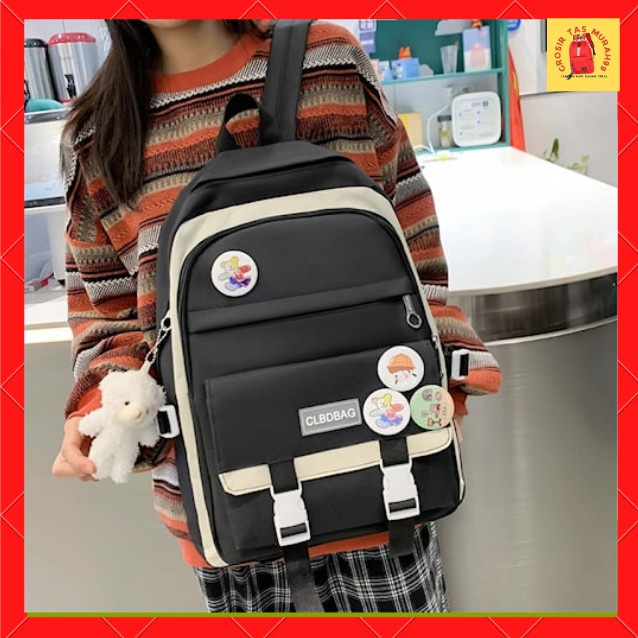 Tas Ransel Sekolah Anak Perempuan Tas Laptop 14 inch SD SMP Import