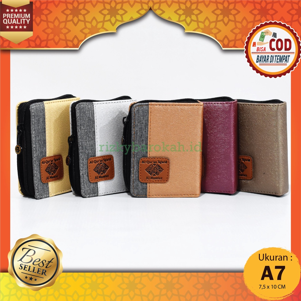 Al Quran Tilawah Al-Mumtaz A7 Resleting Mini Non Terjemah Tajwid Warna Alquran Tanpa Terjemahan Slet