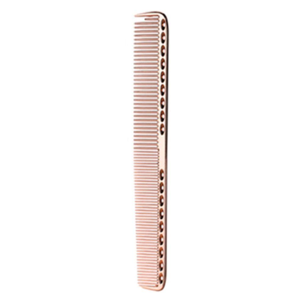 MXBEAUTY Pro Sisir Penata Rambut, Sisir Pemotong Rambut Bahan Metal Tahan Lama, Alat Styling Rambut Sikat Rambut Anti-Statis Anti-slip Golden Dying Untuk Barber