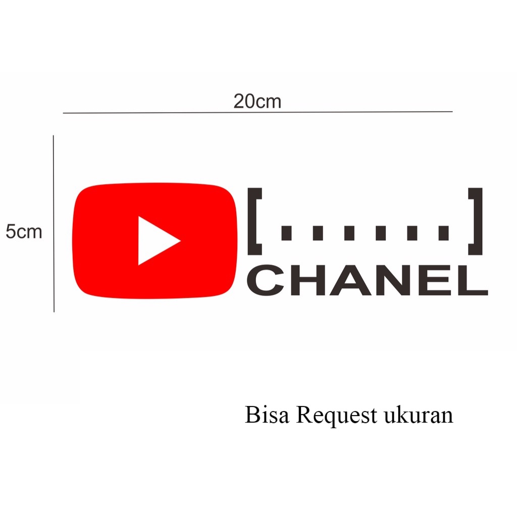 CUTING STICKER CHANNEL YOUTUBE ANDA UNTUK MEDIA PROMOSI