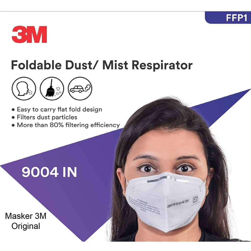 Masker N95 3M Tipe 9004IN Original 3M 9004 IN Bukan Masker Kain atau Sensi Evo Not Scuba Korea