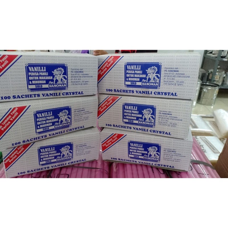 

Vanili Hanoman Perisa Bubuk Sachet 1 renteng