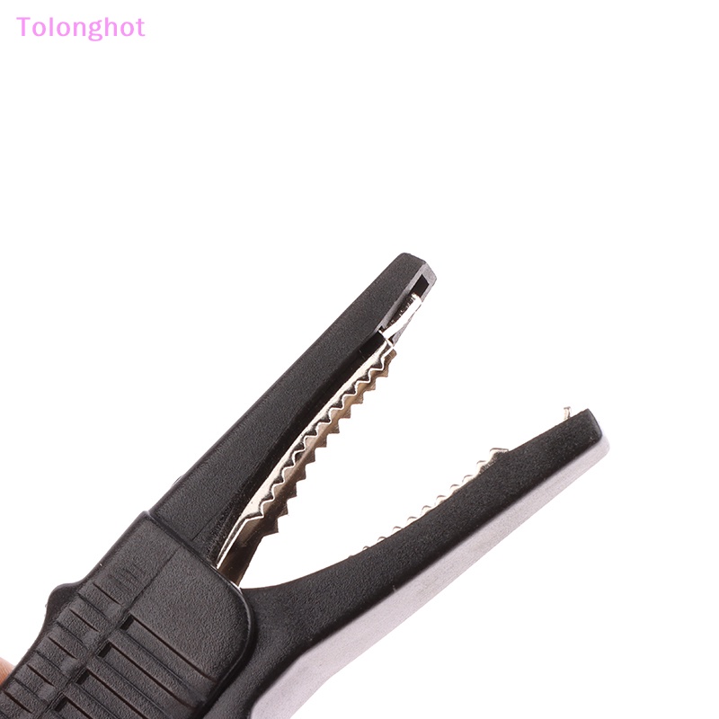 Tolonghot&gt; 1pasang Red+Black CATIII 1000V 32A Crocodile Clips Full Insulated Copper Alligator Clip Test Lead Untuk Sumur Megger Fluke