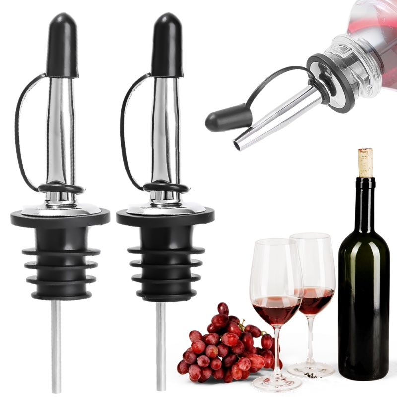 [Fitur] Nozzle Semprotan Minyak Lancip Dengan Tutup/Mulut Penuang Wine Anti Bocor/Cerat Dispenser Madu Susu/Stopper Botol Tertutup Tahan Debu/Aksesoris Dapur Barware