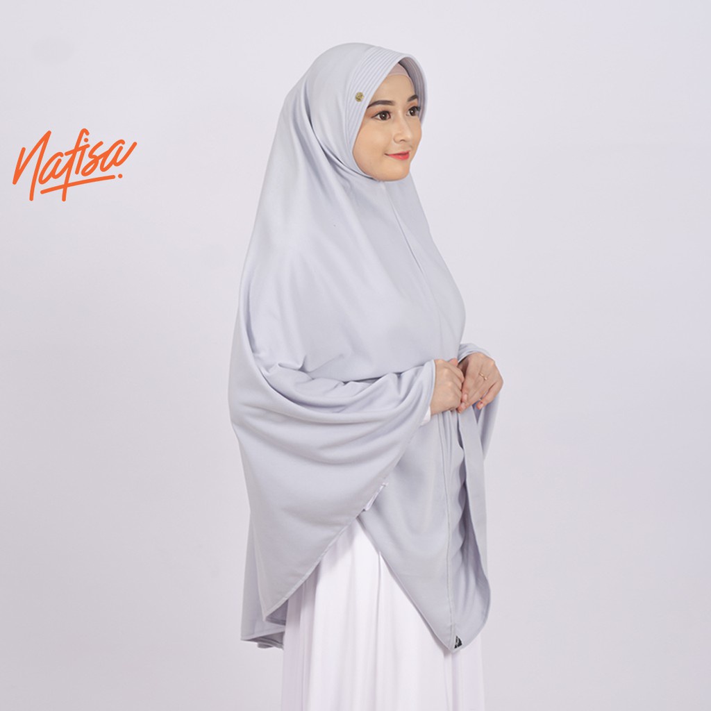 PROMO !!! Jilbab Instan Nafisa Asha Size Super Jumbo | Hijab Instan Pad Antem | Hijab Instan Bergo Kaos | Khimar Simple