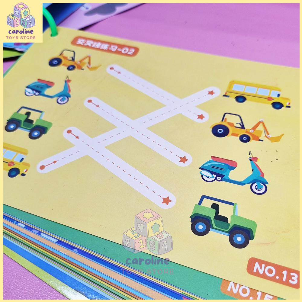 

RB Buku Aktivitas Worksheet Anak 2 3 4 Tahun Buku Edukasi Anak Bisa Dihapus Wipe And Clean Activity